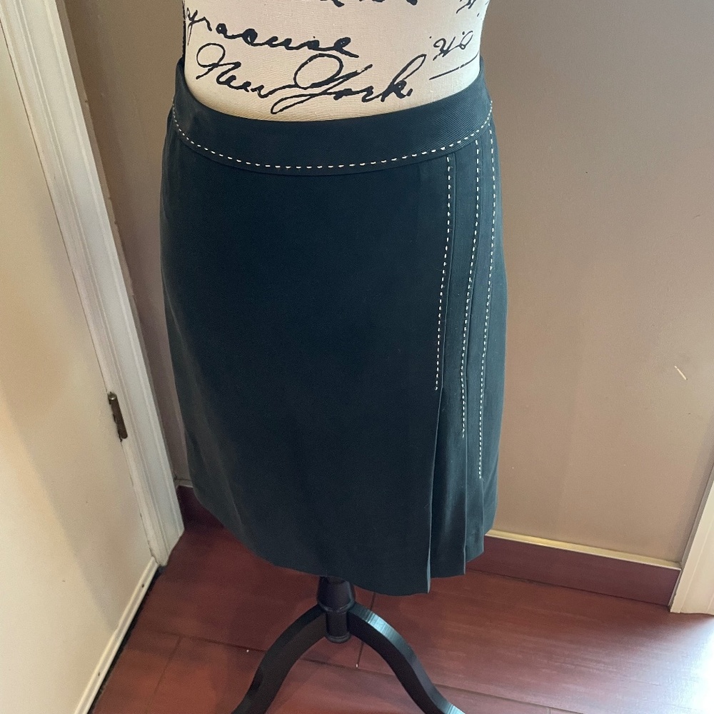 NWT vintage Josephine Chaus silk pleated skirt